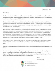 Reflection on Letterhead