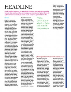 The beginning of a newsletter