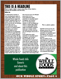 Newsletter Design Layout: Reflection