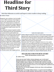 Designing a Newsletter