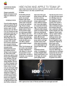 Apple Newsletter: Take One