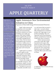 Newsletter Reflection