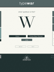 Typography Games