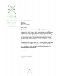 Letterhead Draft 1 and Business Card Revisited