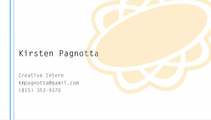 FINAL BUSINESS CARD AND LETTERHEAD REFLECTION
