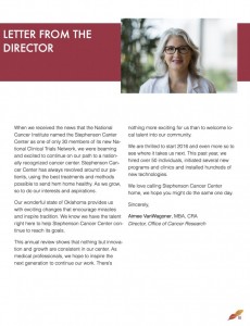 Stephenson Cancer Center Newsletter
