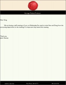 Final Draft of Business Cards and Letter Head Reflection