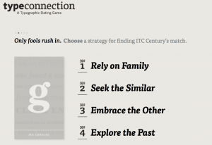 Will you shoot the serif or play matchmaker?