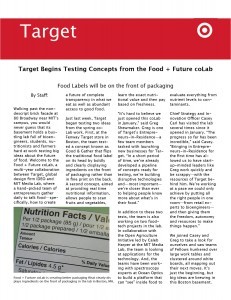 Newsletter Reflection